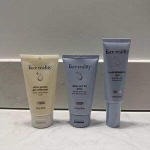 Face Reality Skincare Set – Ultra Gentle Cleanser + SPF 30 + HydraBalance Gel